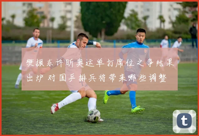 樊振东许昕奥运单打席位之争结果出炉 对国乒排兵将带来哪些调整