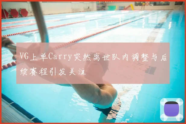VG上单Carry突然离世队内调整与后续赛程引发关注